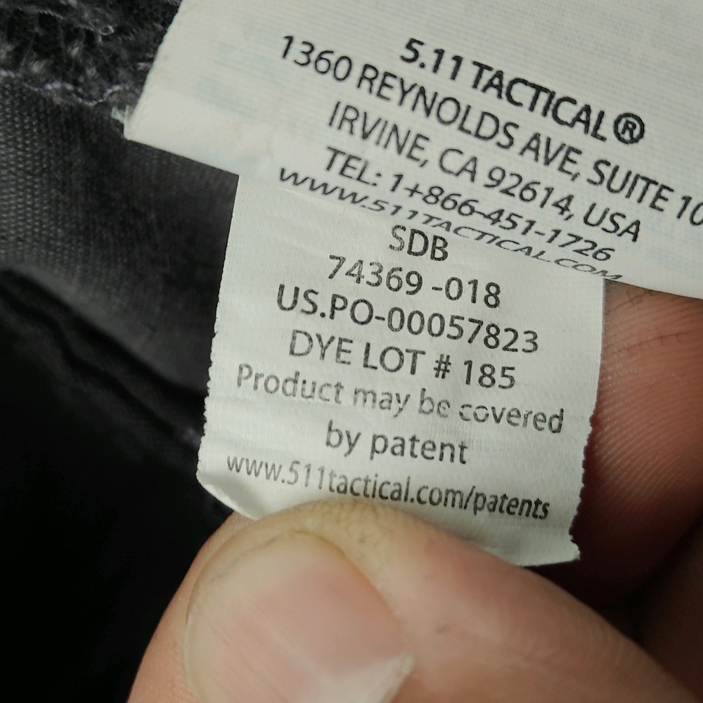 5.11 Tactical Mens Gray Cargo Pants 32X32 Workwear Durable Outdoor Utility - Picture 7 of 16